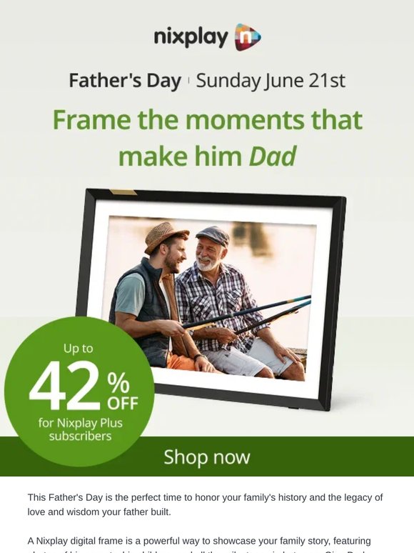 Honor the man who started it all - a timeless family legacy