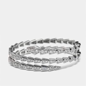 Serpenti Viper Diamond 18k Whi