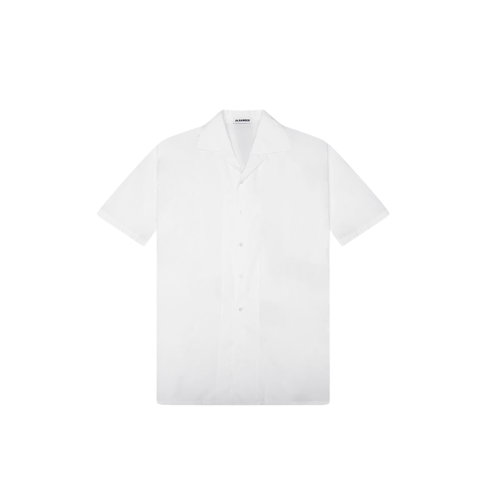 Lightweight Cotton Poplin Shirt - Optic White