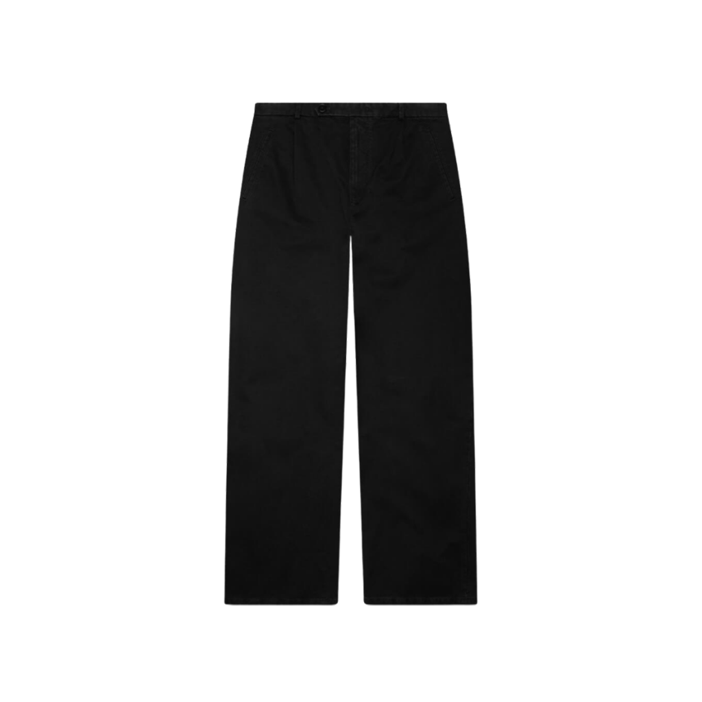Cotton Drill Trousers - Black