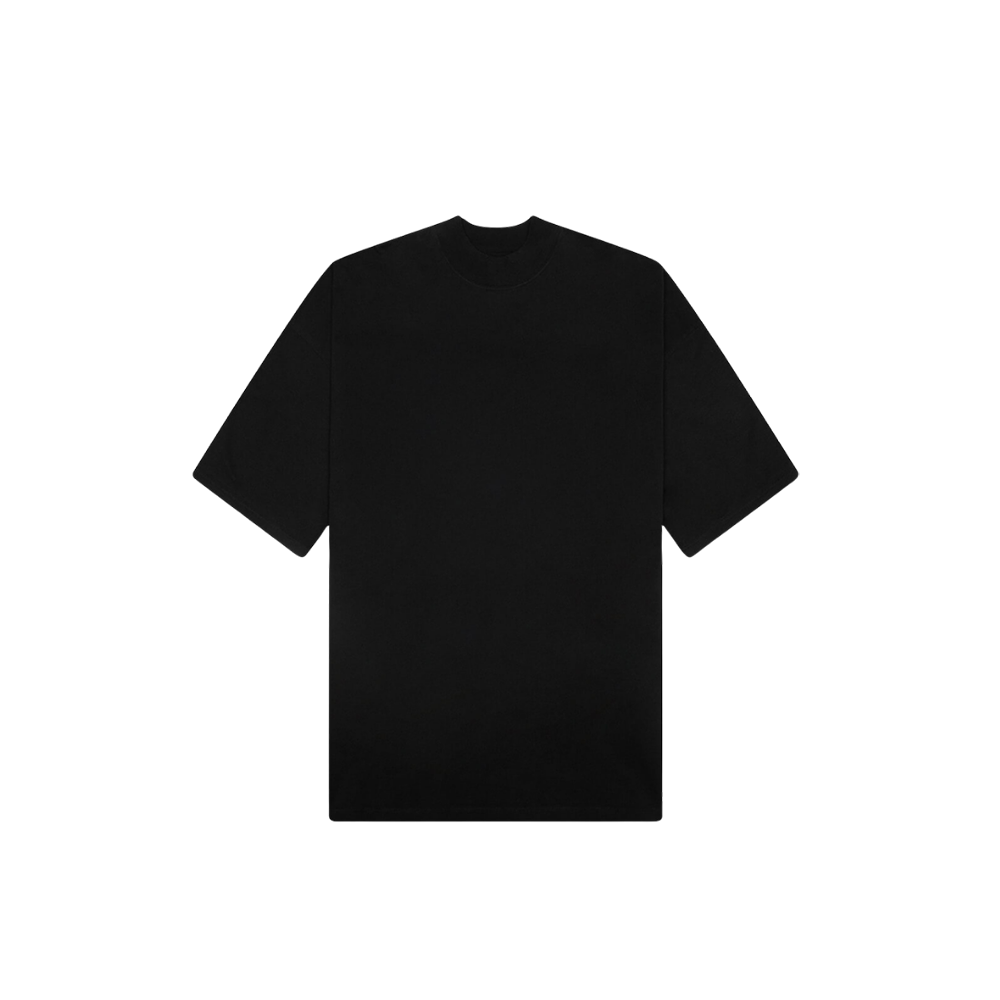 Mock Neck T-Shirt - Black