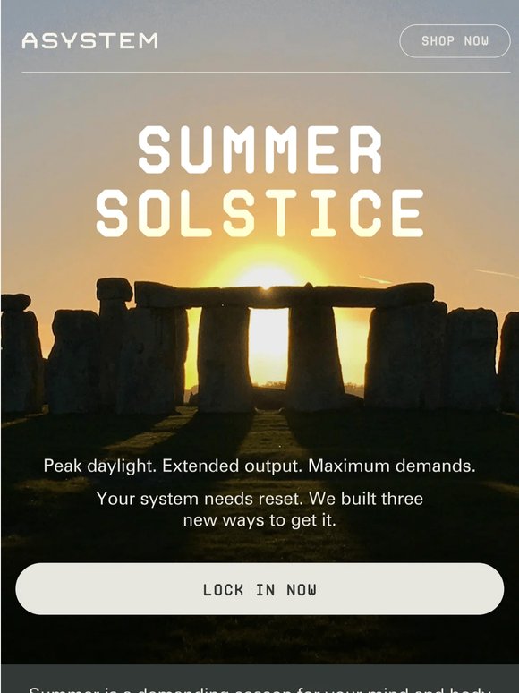 Summer Solstice Sale starts now ☀️