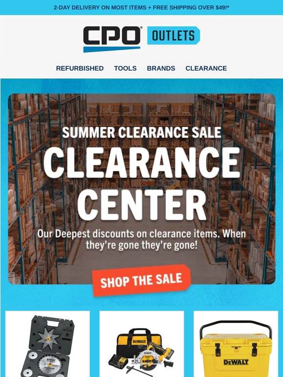 Summer Tool Clearance! Up to 70% off Top Brands