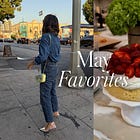 May favorites: the perfect white long-sleeved shirt, the summer dessert you need to make, and 3 books I read and highly recommend.