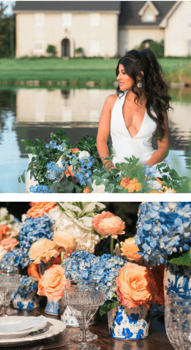 Fairytale Orange and Blue Sacramento Styled Shoot