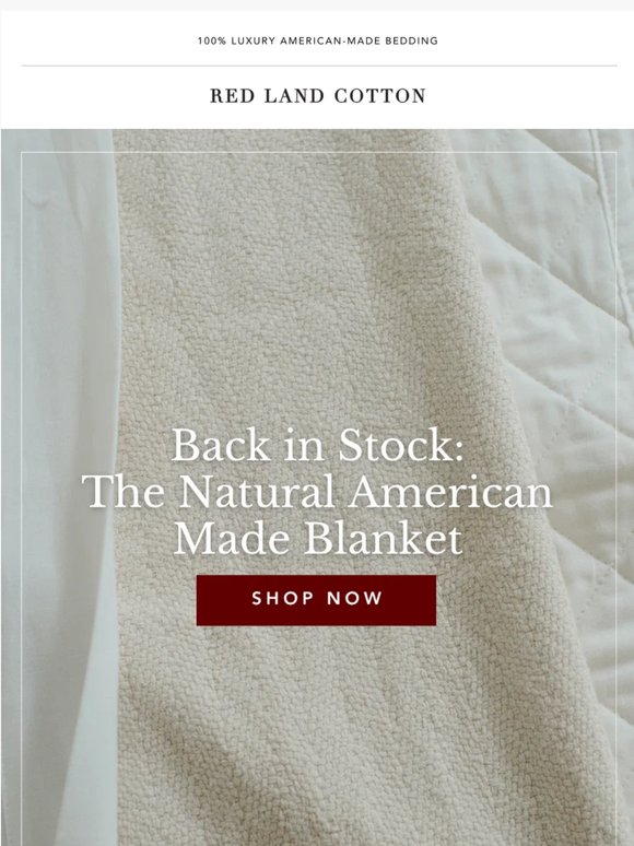 Our Best Selling Blanket Is Back in Natural!