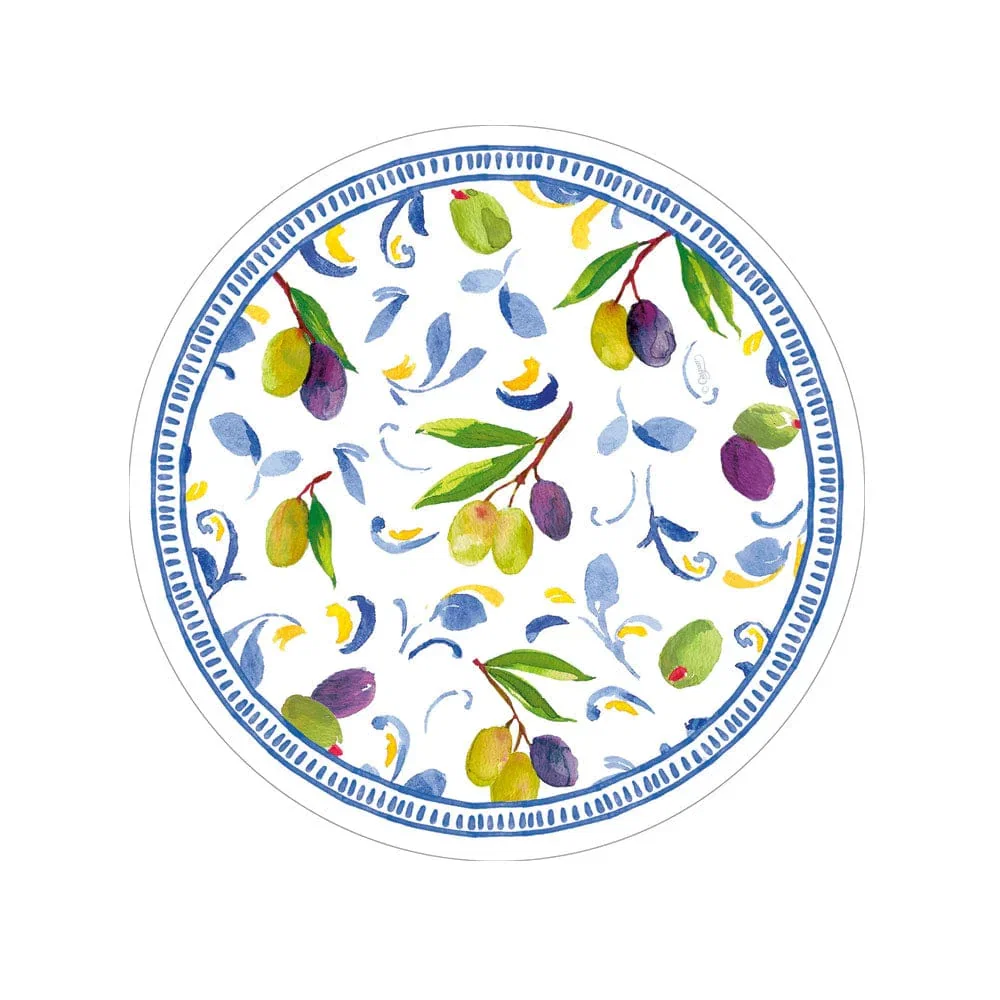 Image of Mediterranean Blue Salad/Dessert Plates