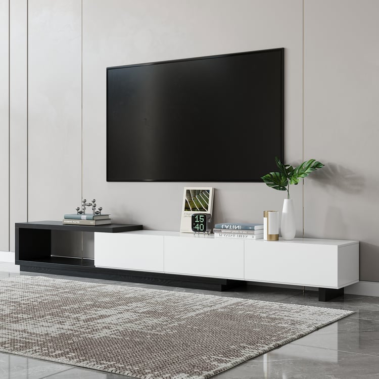 Quoint 71"-100" Extendable TV Stand with 3 Drawers