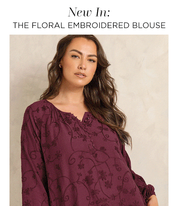 new in: the floral embroidered blouse