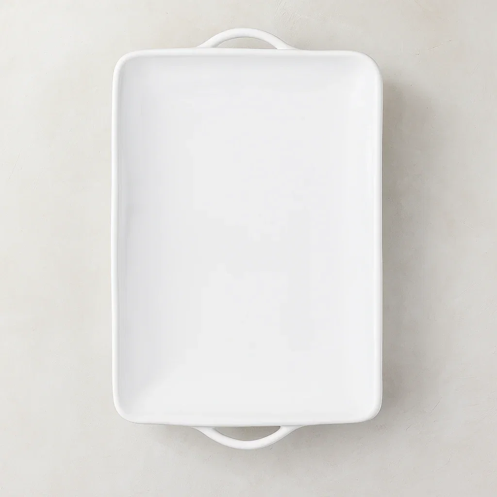 Image of Rustico White Ceramic Handled Serving Platter