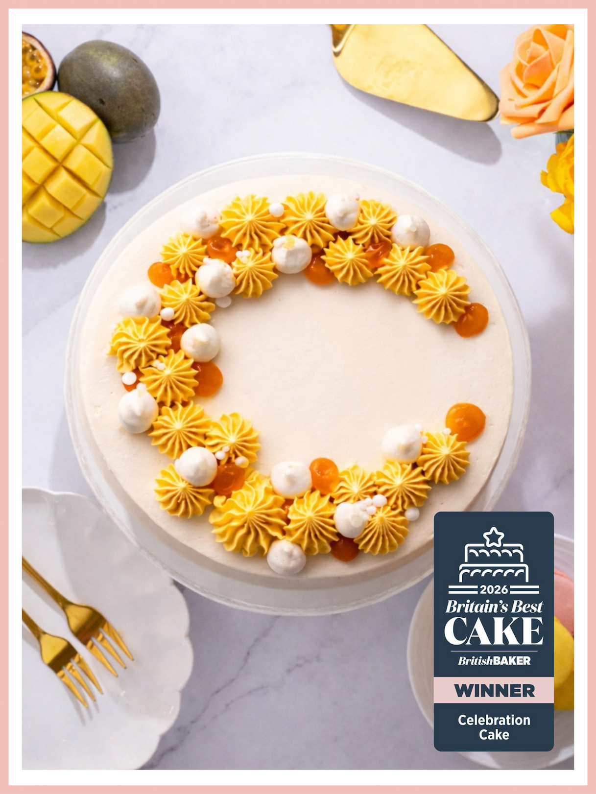 Mango and Passionfruit Cake