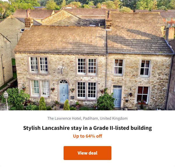 Stylish Lancashire stay in a Grade II-listed building