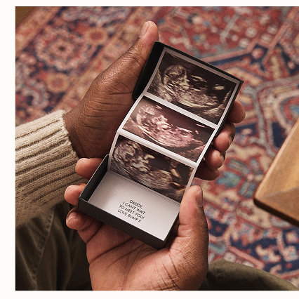 Personalised First Father's Day Baby Scan Photo Token