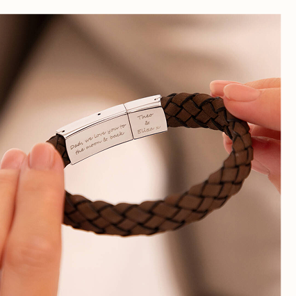 Personalised Men's Hidden Message Bracelet