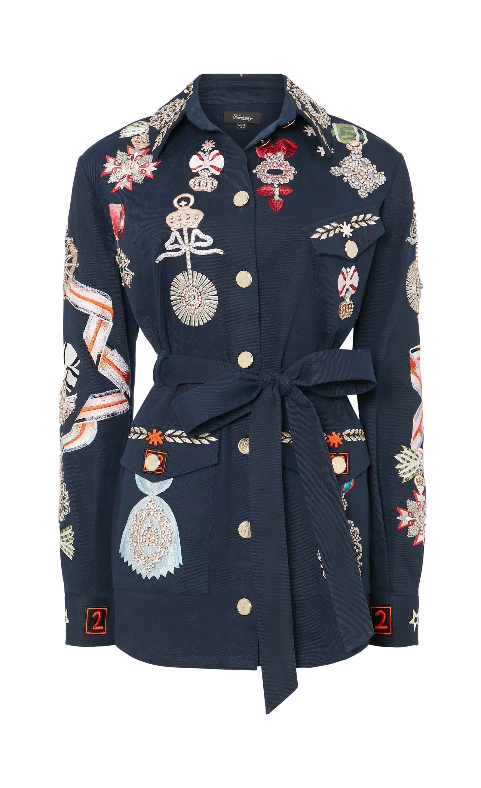 Image of Diamantine Shirt Jacket - Navy