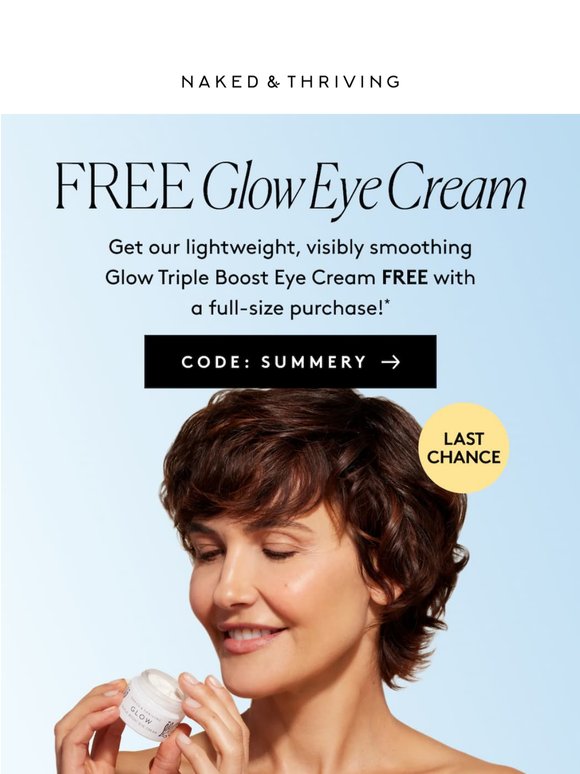 Gone Tomorrow: FREE Eye Cream 🎁