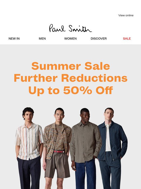 Further Reductions in our Summer Sale
