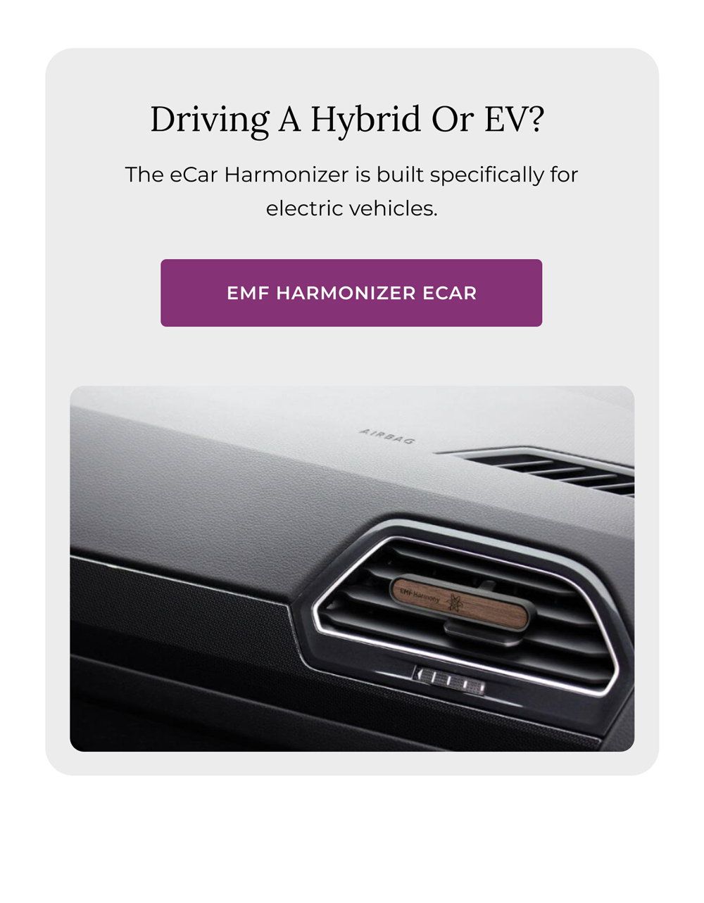 Driving a hydrid or ev?