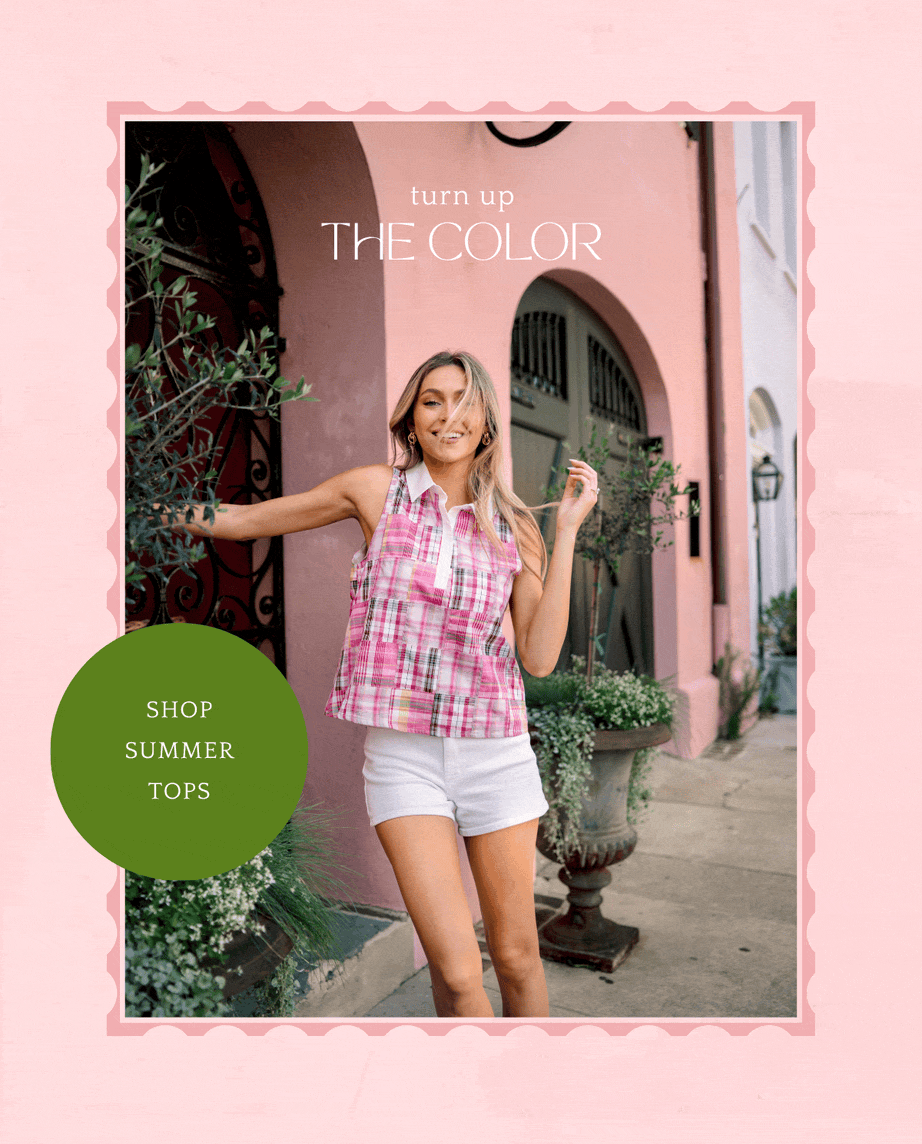 Turn up the color. Shop Summer Tops.