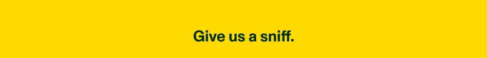 Give us a sniff.