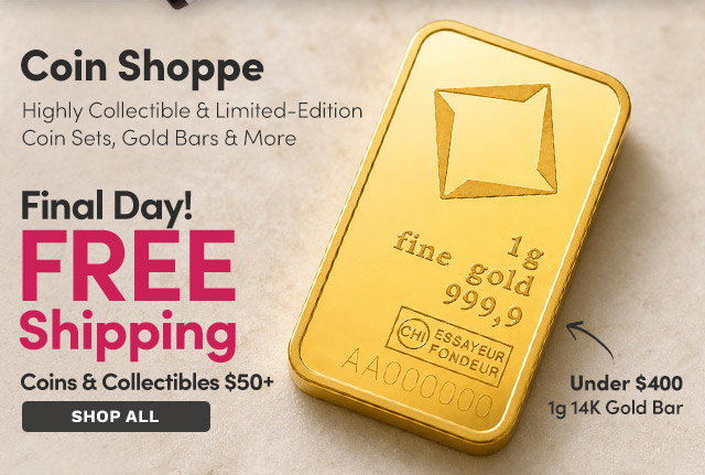 Coin Shoppe | FREE Shipping on Coin & Collectible Orders $50+