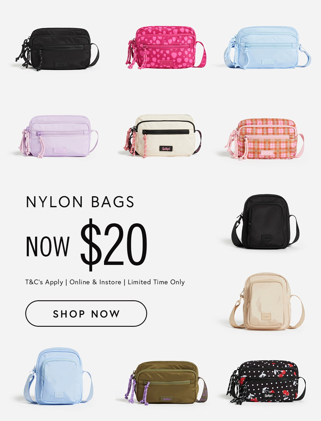 $20 nylon bags