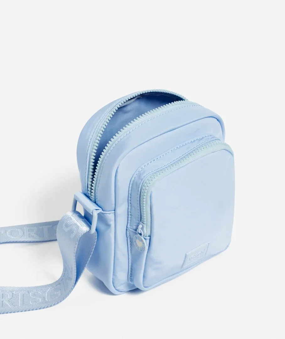 MAYA NYLON CROSSBODY BAG - BLUE