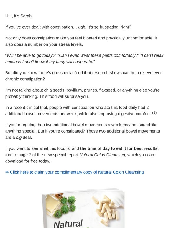 Wait… chia seeds make constipation WORSE?