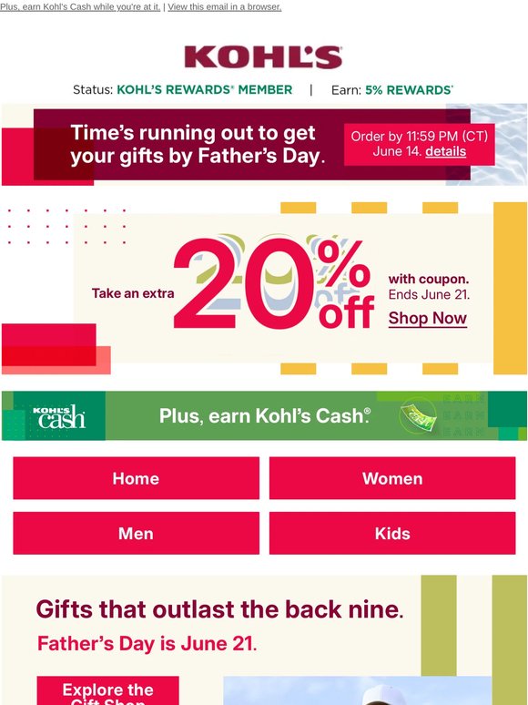 STARTS TODAY: Save an extra 20% ... the perfect reason to shop 🛒