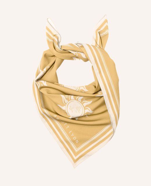 Sun Motif Scarf (Yellow)