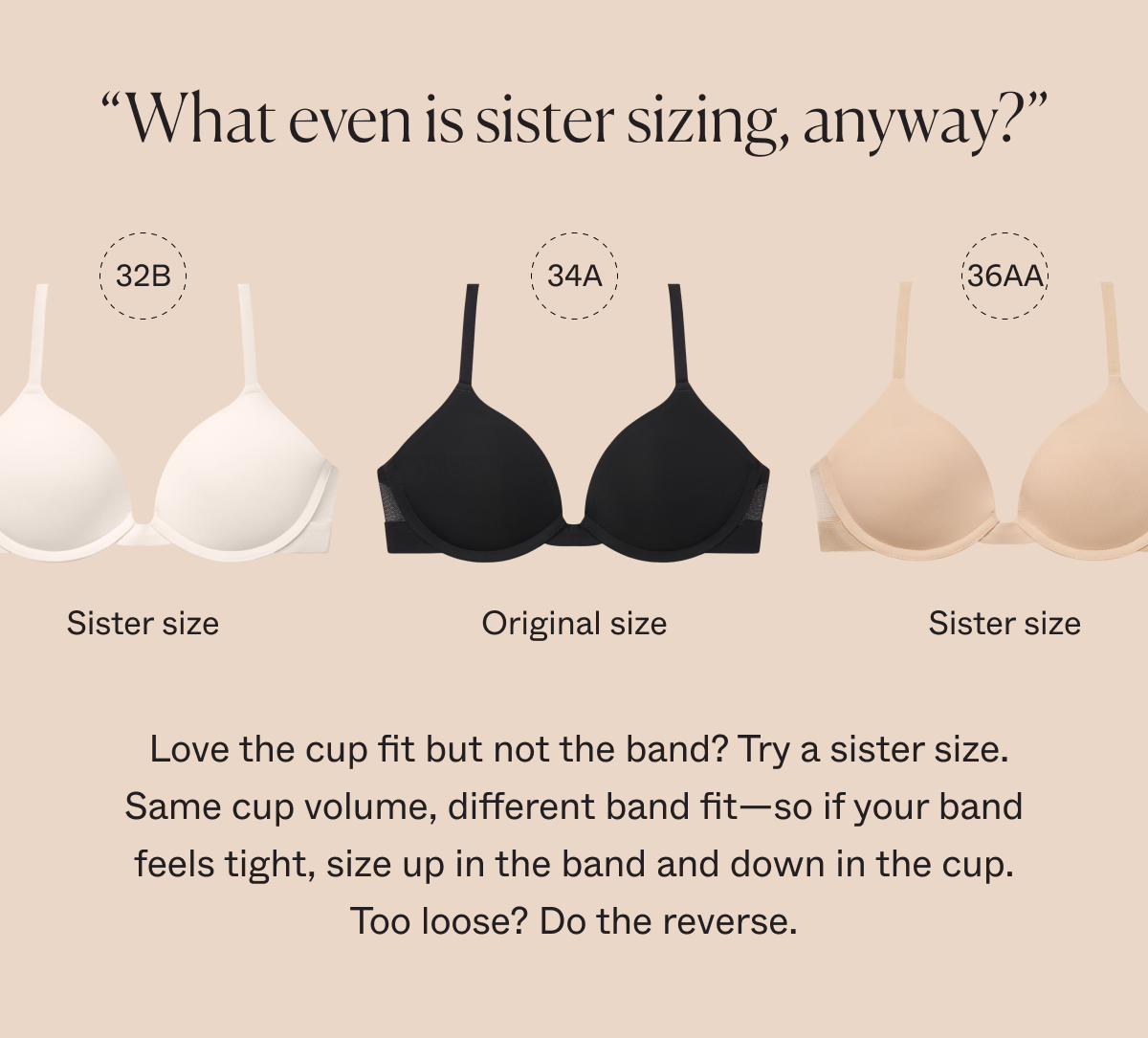"What even is sister sizing, anyway?"