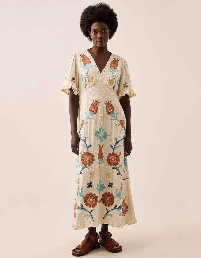 Odeline embroidered dress