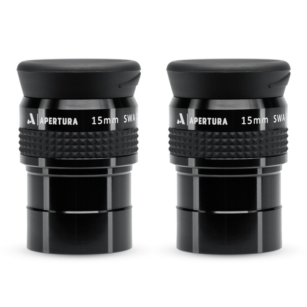 Apertura Super Wide Angle 15 mm 70° 1.25" Eyepiece - Set of Two
