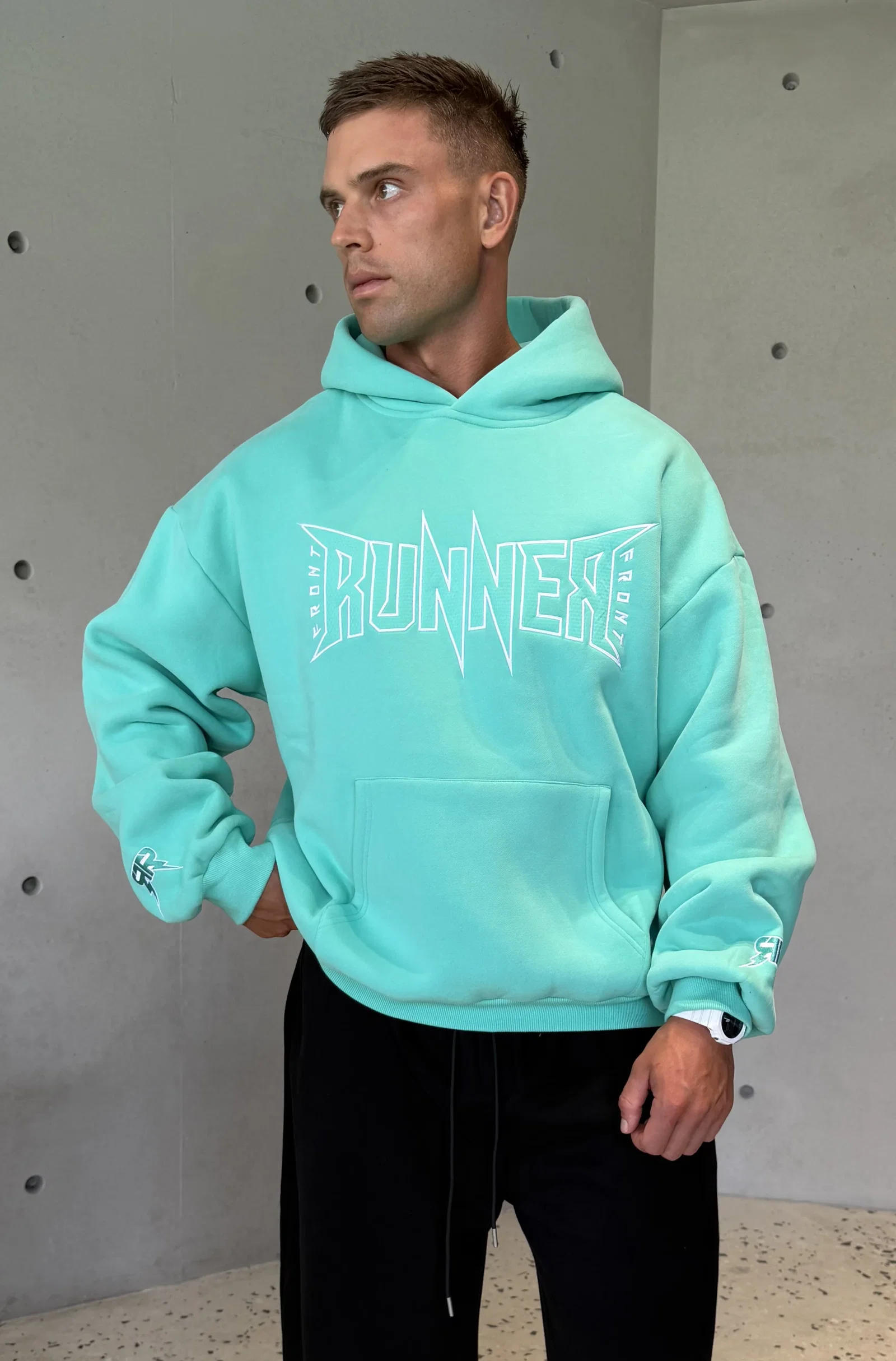 Image of FRNTRNR Bolt Hoodie - Sea Breeze