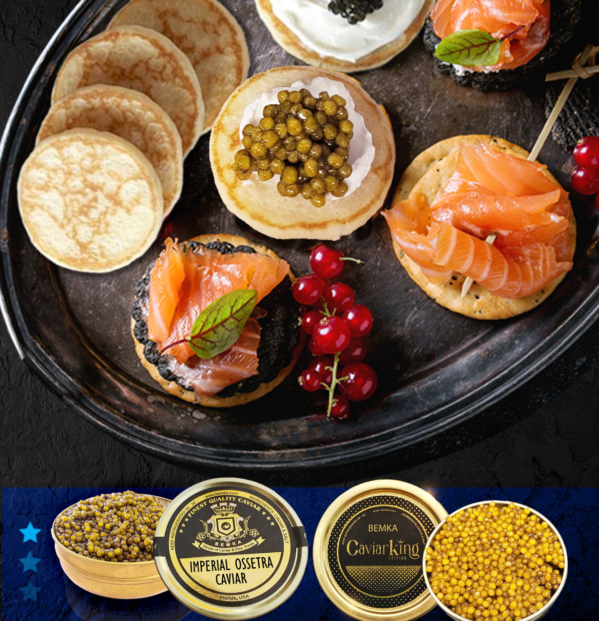 imported caviar