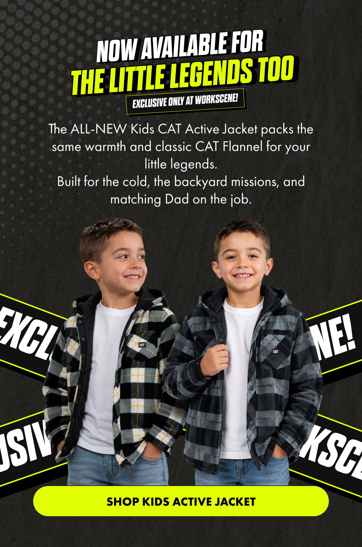 NOW AVAILABLE FOR THE LITTLE LEGENDS TOO | SHOP KIDS ACTIVE JACKET
