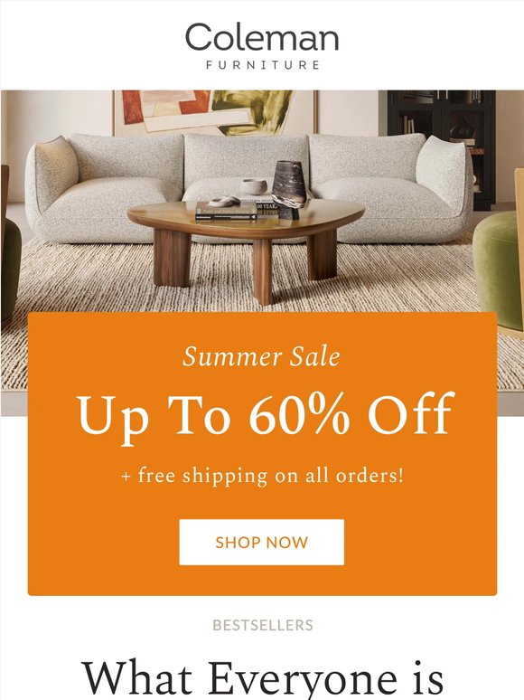 Bestsellers Up to 60% Off
