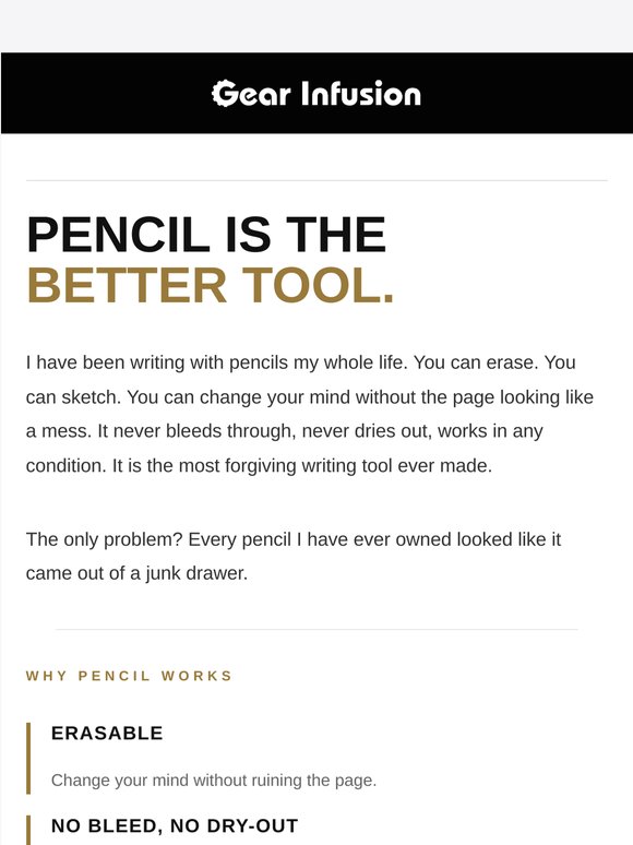 The case for pencil