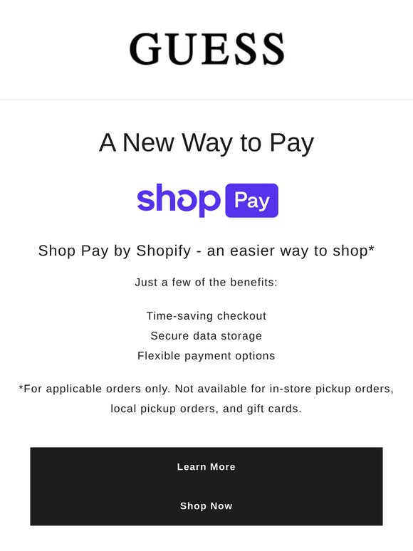 Introducing Shop Pay | A New Way to Pay
