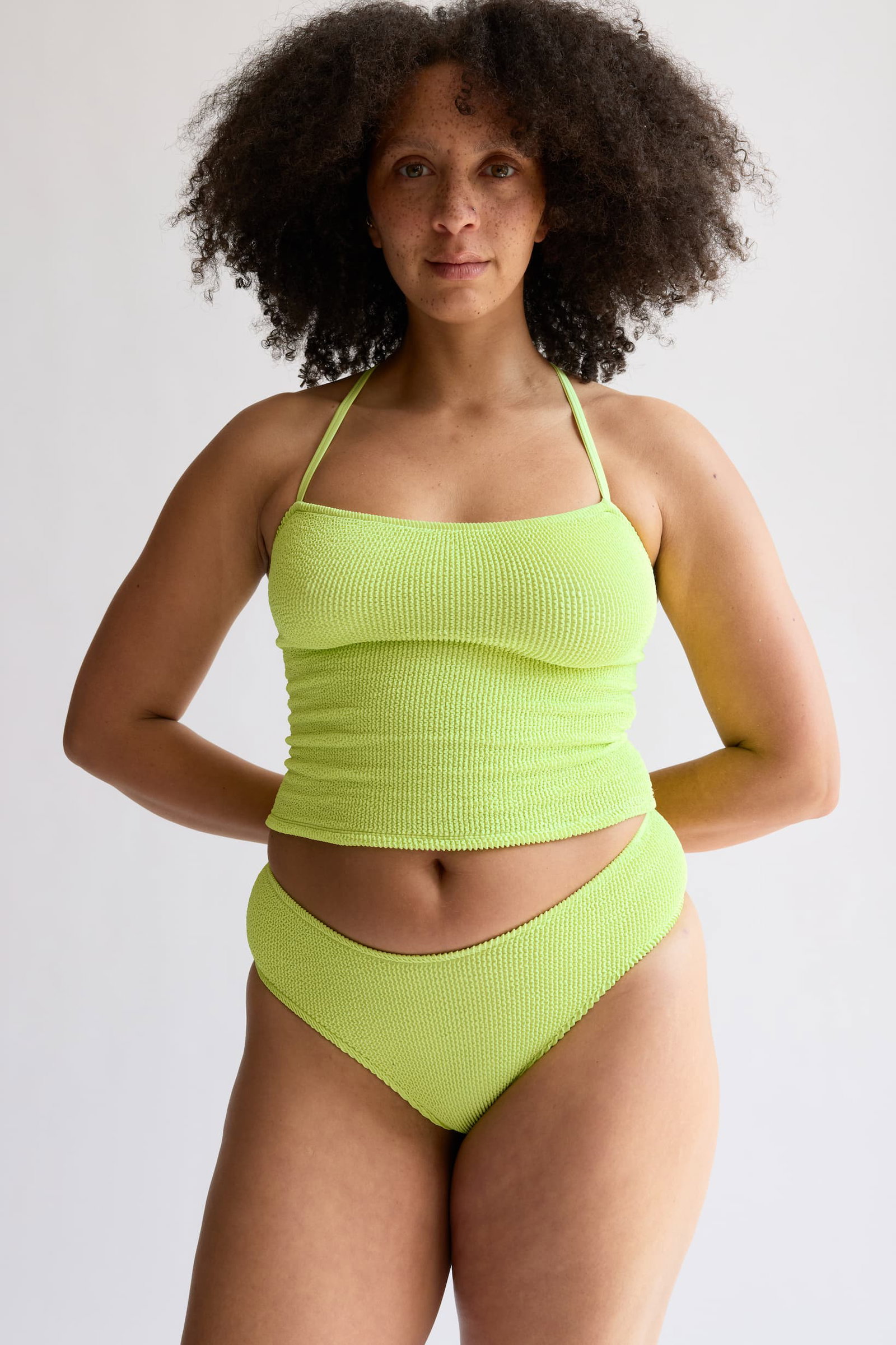 gif of model wearing swimwear