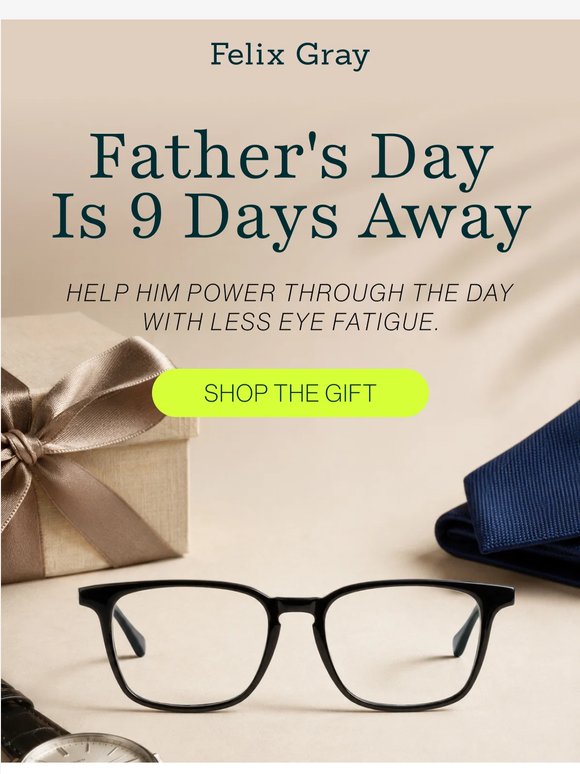 Father's Day is in 9 days