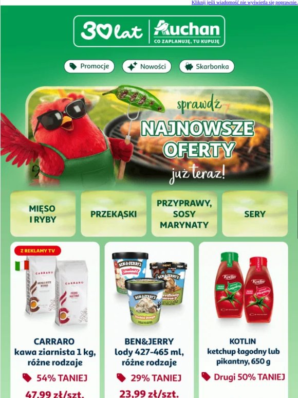 📢54% TANIEJ, drugi 50% TANIEJ i wiele więcej! Sprawdź więcej ONLINE >>