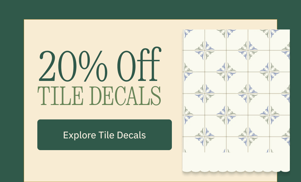 20% Off Tile Decals Explore Tile Decals