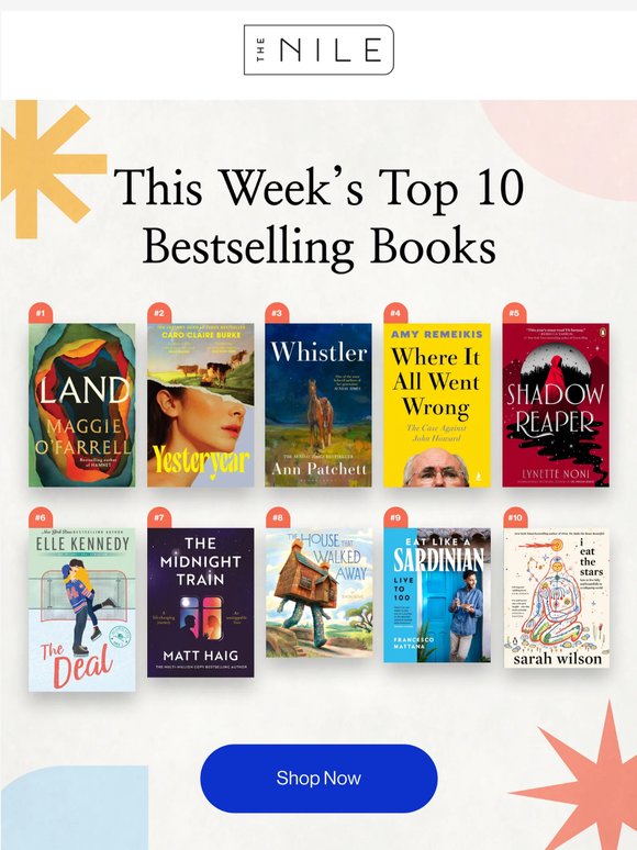 Top 10 Bestsellers of the Week  📚