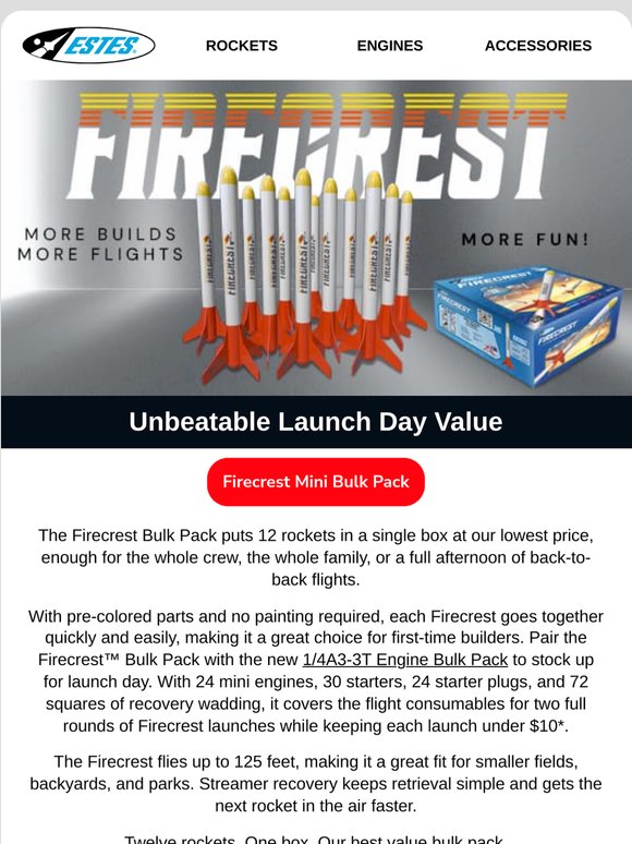 12 Rockets. Our Lowest Bulk Pack Price.