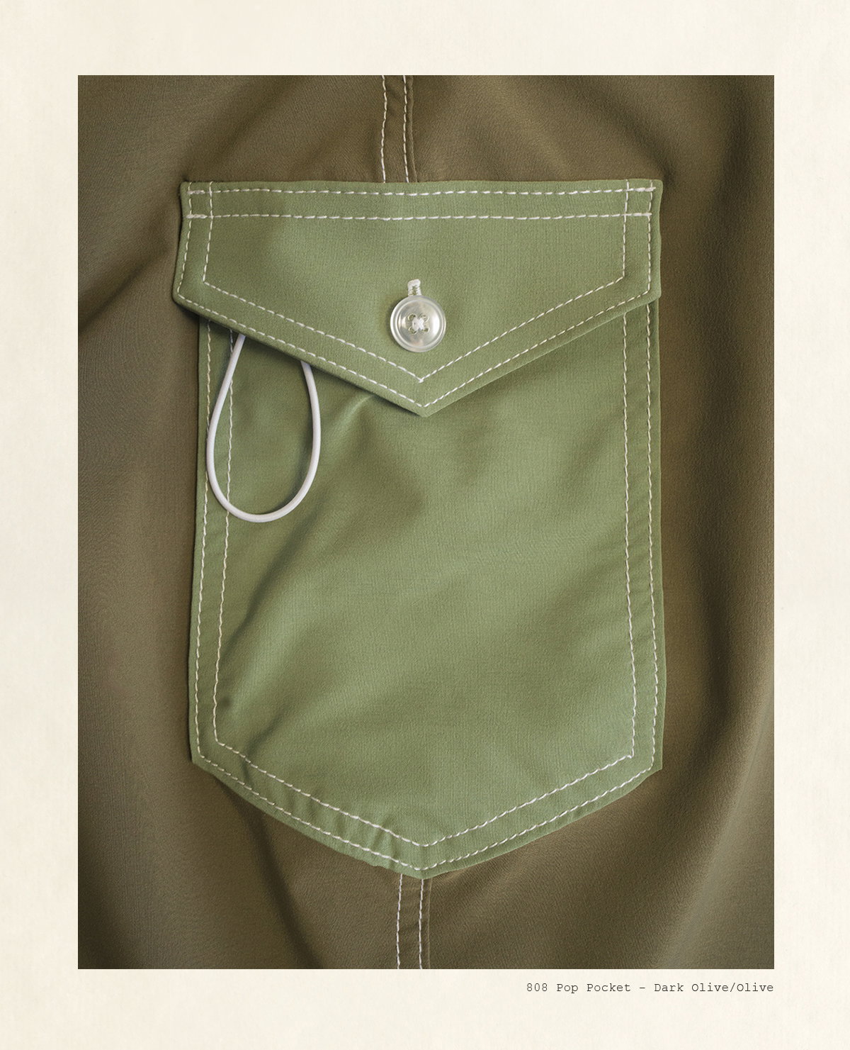  808 Pop Pocket - Dark Olive/Olive