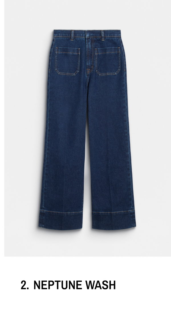 Neptune Wash. Core Wide Leg Pocket Jean