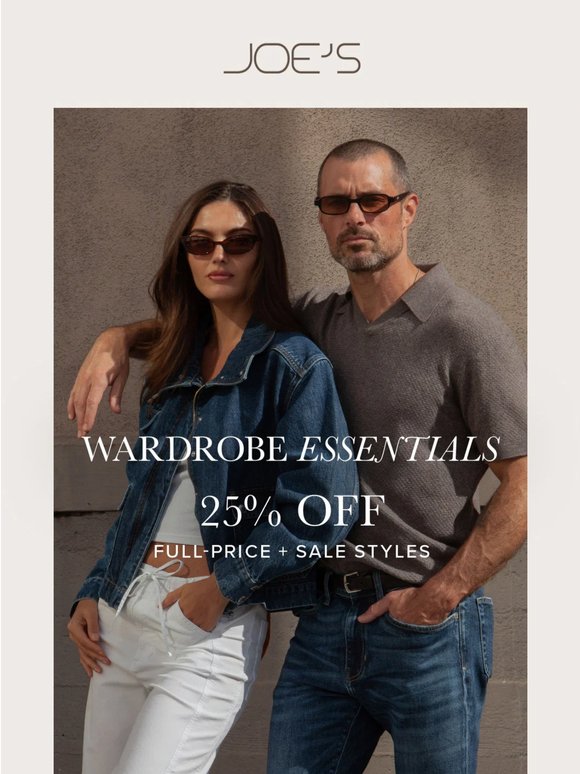 25% OFF Joe's Classics & More
