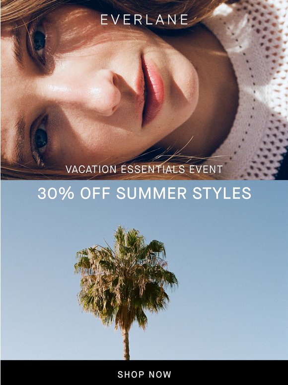 30% Off Summer Styles
