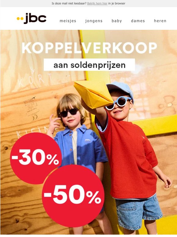 Tot -50%. Koppelverkoop aan soldenprijzen 🔴